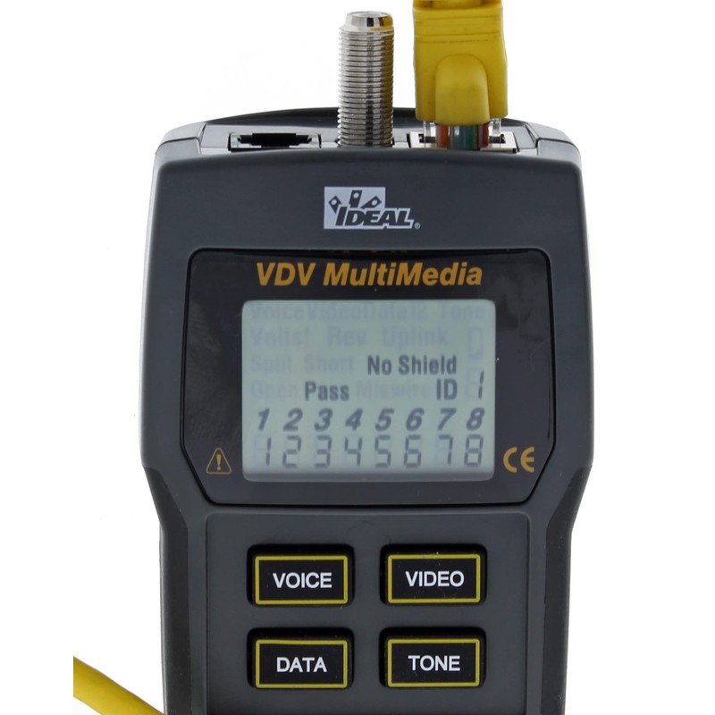 IDEAL Industries, Inc. 33-856 VDV Multimedia Voice/Data/Video Wiremap Tester, Electrical
