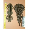 Antique Style Edwardian Lion's Head Door Knocker / Door Pull,