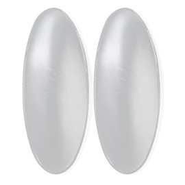 FTEOYEL Body Shaper Silicone Calf and Hip Pads, Set of 2, Adhesive Backing Orange (Transparent, Standard)