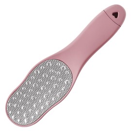 Youteer 3-in-1 Foot File, Double Sided foot file callus remover Stainless Steel Pedicure Tool for Cracked Heel and Foot Corn Removal, Pink.