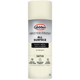 Glidden Master Finish 12 oz. Satin In the Buff Interior/Exterior All Surface Spray Paint and Primer