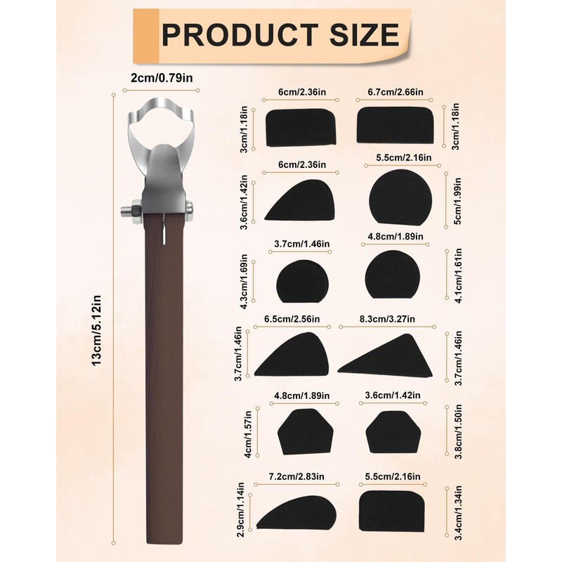 eZAKKA Mug Handle Carving Tool, Pottery Handle Making Tools Set