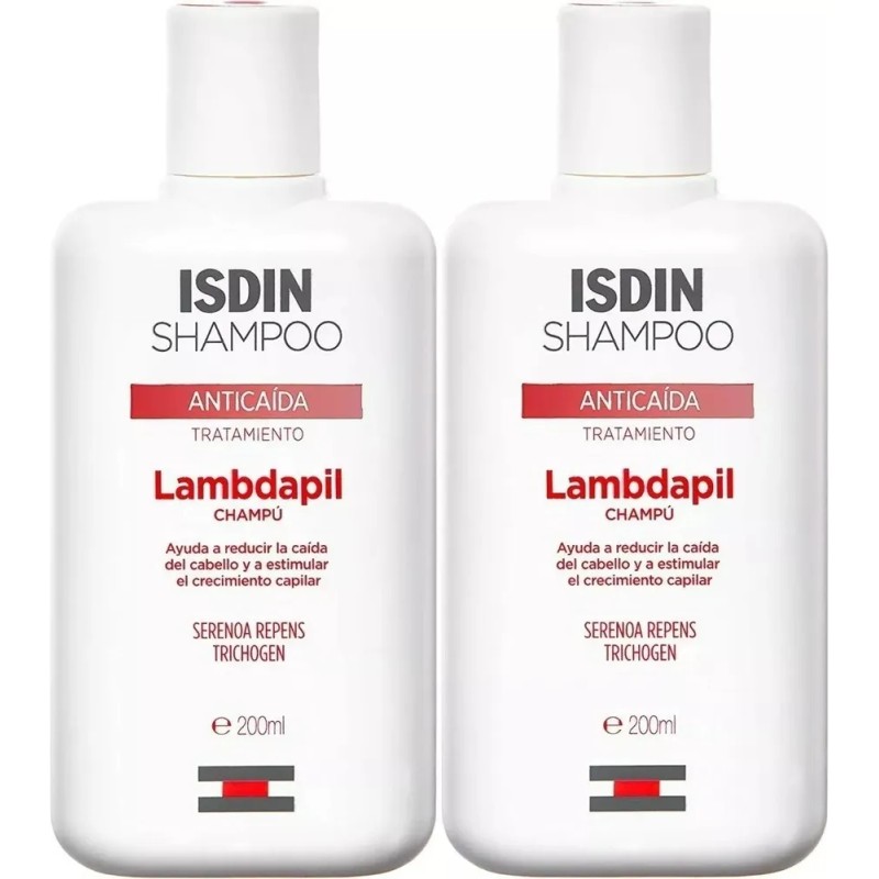 Shampoo Isdin Lambdapil Anticaída En Botella 200ml (2pack)