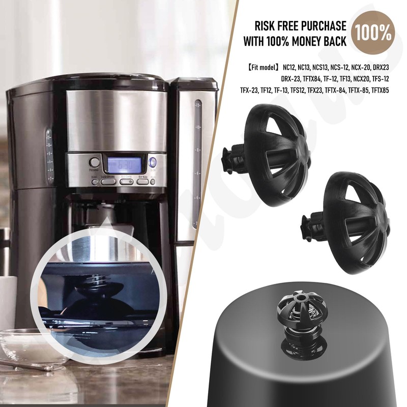 Coffee Machine Brew Basket Bottom Spring Loaded Stopper Kits for