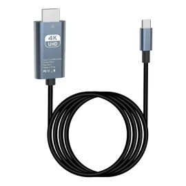 Cable De Pvc Cable Adaptador Tipo C A Hdmi De 6.6 Pies, 4k Y