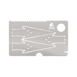 BE Survival Arrow Card, Compact Outdoor Tool, Versatile & Robust, Ideal for Adventures, EDC & Emergencies, Stainless Steel, Made in Germany