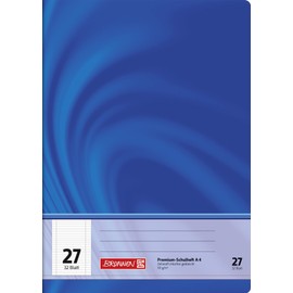 Brunnen 104442702 School Notebook A4, 32 Pages, Blank with Lined Sheets, line Style 27