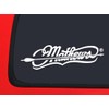 Mathews Archery Logo with Arrow - White Hunting window decal