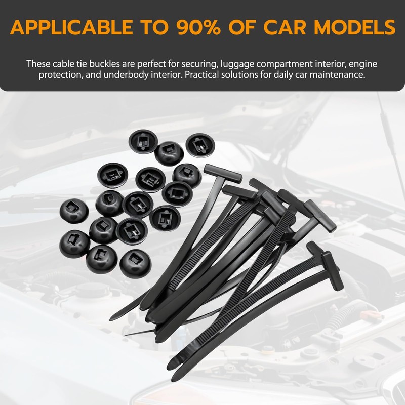 Pack of 100 Nylon Cable Ties Buckle Universal Cable Tie