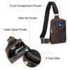 Contacts Full Grain Leather Sling Bag for Men Small Crossbody