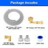 Dishwasher Installation Kit - 6 FT Stainless Steel Dishwasher Hose