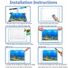 XCNO Aquarium Background Poster Fish Tank Wallpaper, Double-Sided, 16"x 33"