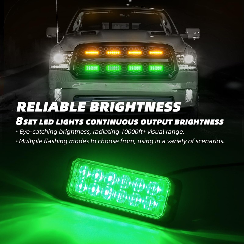 ELECHOI Sync Feature LED Strobe Light Kit - 8pcs With