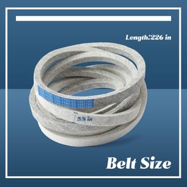 Esttlamer 105-7790 Deck Belt 5/8" x 226" Compatible with Toro Z500 Z550 Z557 Z558 Z560 Z580 Z589 Z595 52" 72" Lawn Mower, Replace 105-7790-03 1057790 Belt