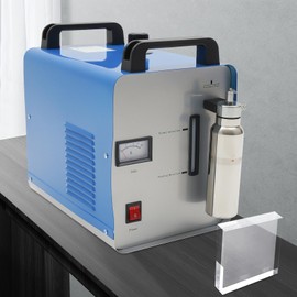 Ox-ygen-Hydrogen Gas Fla-me Generator Torch Water Welder Acrylic Fla-me Polisher Portable Ox-ygen-Hydrogen Water Welder Fla-me Polishing Machine AC110V 75L/H