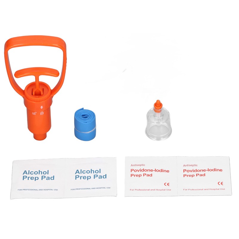 Bite Vacuum Sucker Tourniquet Cotton Pads Bite Extractor Tool for