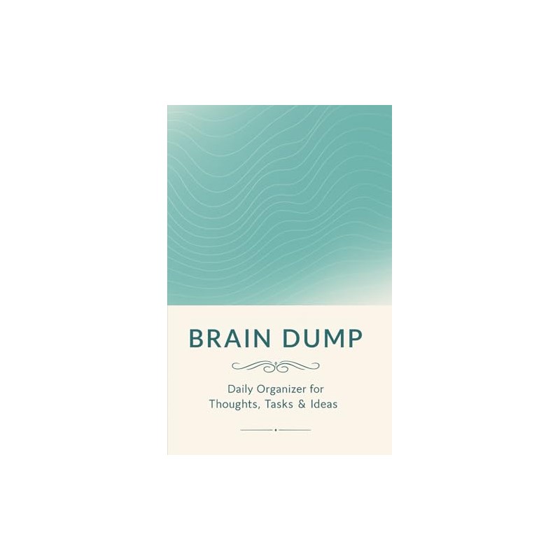 Brain Dump Notebook: Compact Daily Organizer for Thoughts, Goals, Tasks