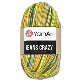 Frida's Wollhaus YarnArt 50 g Jeans Crazy Wool with Colour Gradient Cotton and Polyacrylic 22 Colours (7201 | 516955)