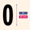 600 Pieces, 50mm - Number Stickers, Waterproof Vinyl Stick On