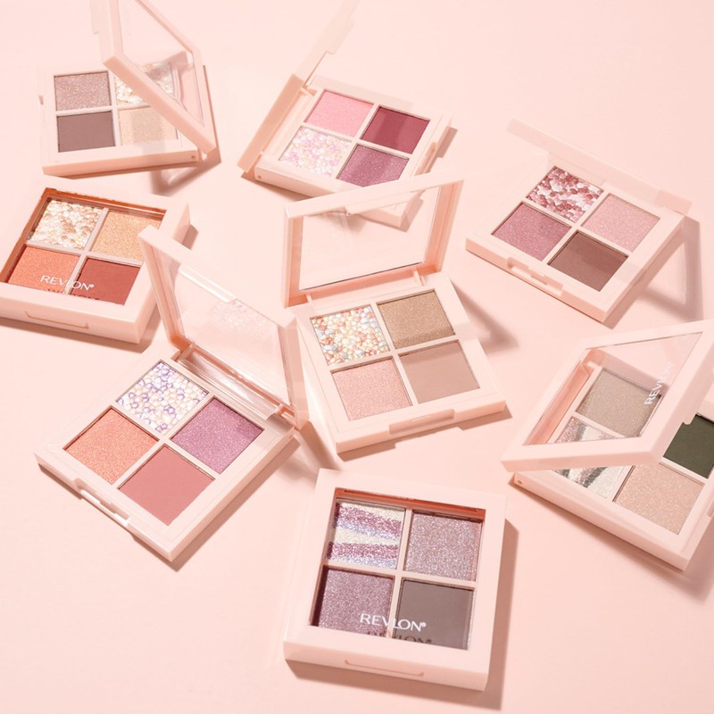 Revlon Dazzle Eyeshadow Quad 008 Cashmere Nude Color Image: Milky