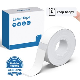 POLONO POLONO Genuine P31S Label Maker Tape, Adapted Print Paper, 15x40mm(0.59"x1.57"), Self-Adhesive Refill for Home/Office, Compatible With P31S Label Maker, 180 Labels, White