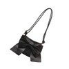 SHOWERORO Pu Leather Bowknot Shoulder Bag Stylish Crossbody Purse for