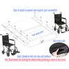 Transport Chair Back Cushion,Transport Chair Wheelchair Back Replacement Parts, Nylon