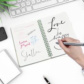 ULMLL 4pcs Cuaderno en Espiral, Libreta de Notas con Pasta Dura de A5 Piel Vegana con 320 Hojas de Raya Tapa Libreta Ejecutiva para Universidad, Oficina y Agenda Personal