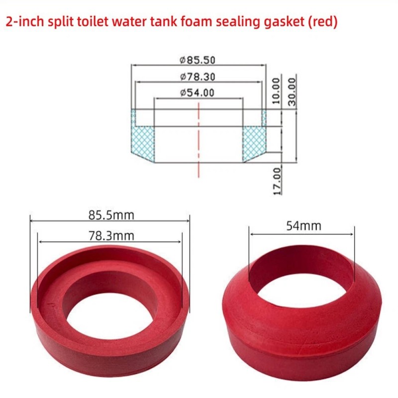 Premium Quality Stable Stylish 2-Inch Split Toilet Tank Foam Sealing
