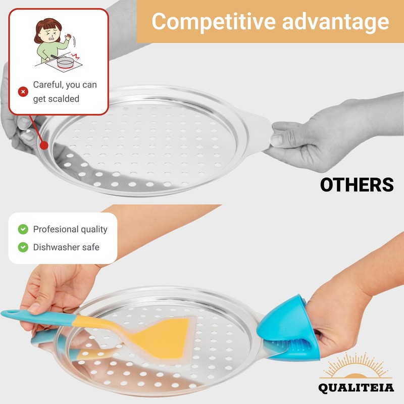 Spaetzle Maker Lid - Set with Silicone Spatula and 2