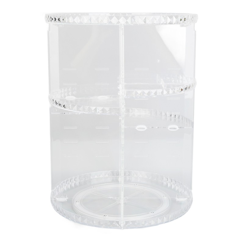 360 Degree Rotation Rotating Makeup Organizer Transparent Stable Base Cosmetic