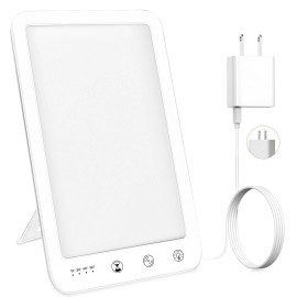 YEVYO 10,000 Lux Light Therapy Lamp with 3 Timing & Mode Happy Lamp for Home