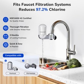 Fil-fresh 3-Pack PURFaucet Water Filter Replacement for PURFiltration System, Model FM-3700, PFM400H, PFM350V, Filter RF3375