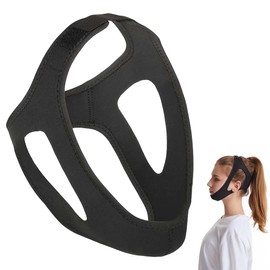 DIBLUM 2025 Anti Snoring Chin Strap,schnarchen verhindern,Snoring Stopper, Snoring Solution Professional Effective,Herren und Damen（schwarz）