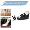 Siomlana Medical open-toe plaster shoe,Adjustable Walking Boots Recovery Cast Shoe