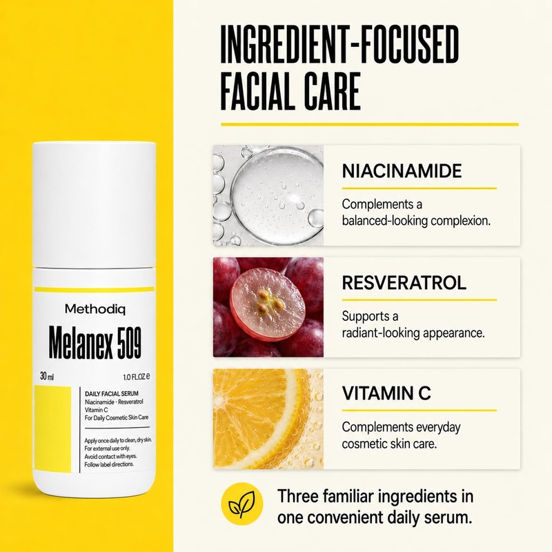 Melanex 509 Facial Serum with Niacinamide and Vitamin C, 30ml