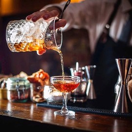 Bar Cocktail Strainer Stainless Steel Julep Strainer Cocktail Strainer Spoon Bar Drink Strainer Tool