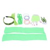 80s Earring Neon Headband Set Accessories Silicone Light Bracelets Headband