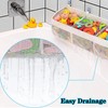 Buudreza Bath Toy Storage, Bath Toy Organiser with 3 Compartments