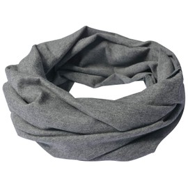 Miobo Children's Cotton Loop Scarf, Tube Scarf, Round Scarf, charcoal