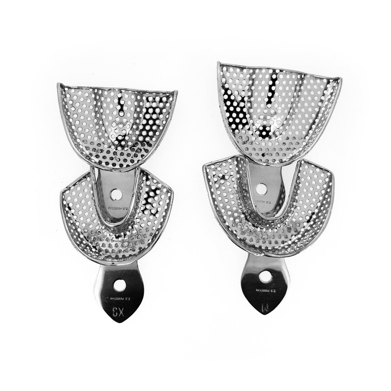 10 Dental Impression Trays Set Perfo Denture Instruments by SurgicalOnline