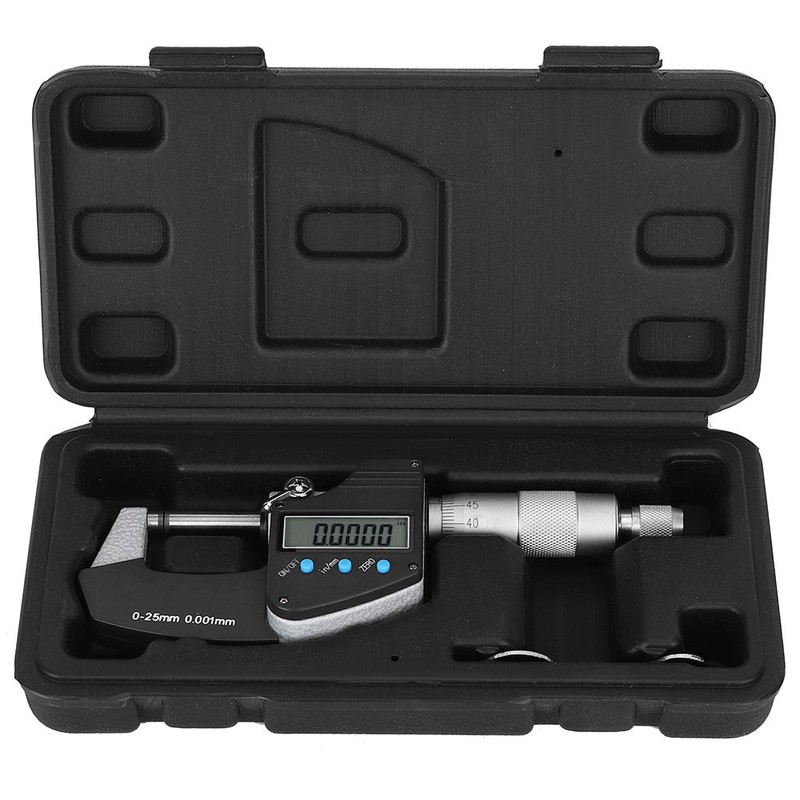 Micrometer Large Screen Digital Metric Imperial 0.001mm Accuracy 0‑25mm Outer