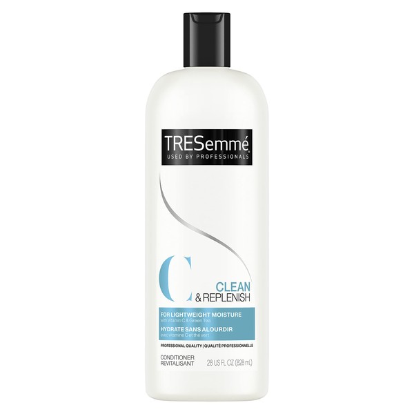TRESemmé Deep Cleansing Conditioner for Lightweight Moisture Clean and Replenish, Vitamin C and Green Tea Hair Conditioner Formula 28 oz