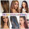 BARSDAR Highlights Pack of 12 Coloured Hair Extensions, 55 cm,