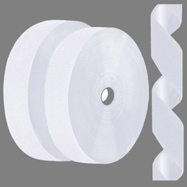 for Garage Door Screen Magic Tapes, Self Adhesive Hook and Loop Tape Sticky Back Fastening Roll, Nylon Self-Adhesive Heavy Duty Strips Fastener (1.57Inch x 19.7 Feet (6m) & 0.78Inch x 19.7 Feet (6m))