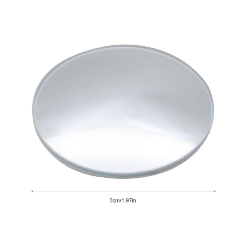 Side | Optical Design Round HD Glass Frameless Convex Rear