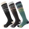 OutdoorMaster Ski Socks, 2/3/4 Pack Snowboarding Socks for Men &