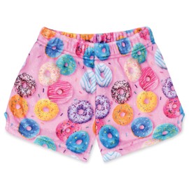 iscream Big Girls Bake Shop Print Silky Soft Plush Shorts - Go Do-Nuts, X-Small (4/6)