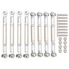 8Pcs Upgrade Metal Pull Rod Steering Pull Rod for WPL/MN/Feiyu