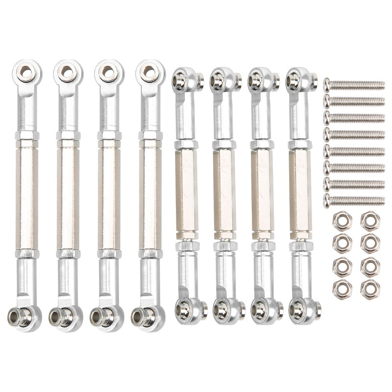 8Pcs Upgrade Metal Pull Rod Steering Pull Rod for WPL/MN/Feiyu